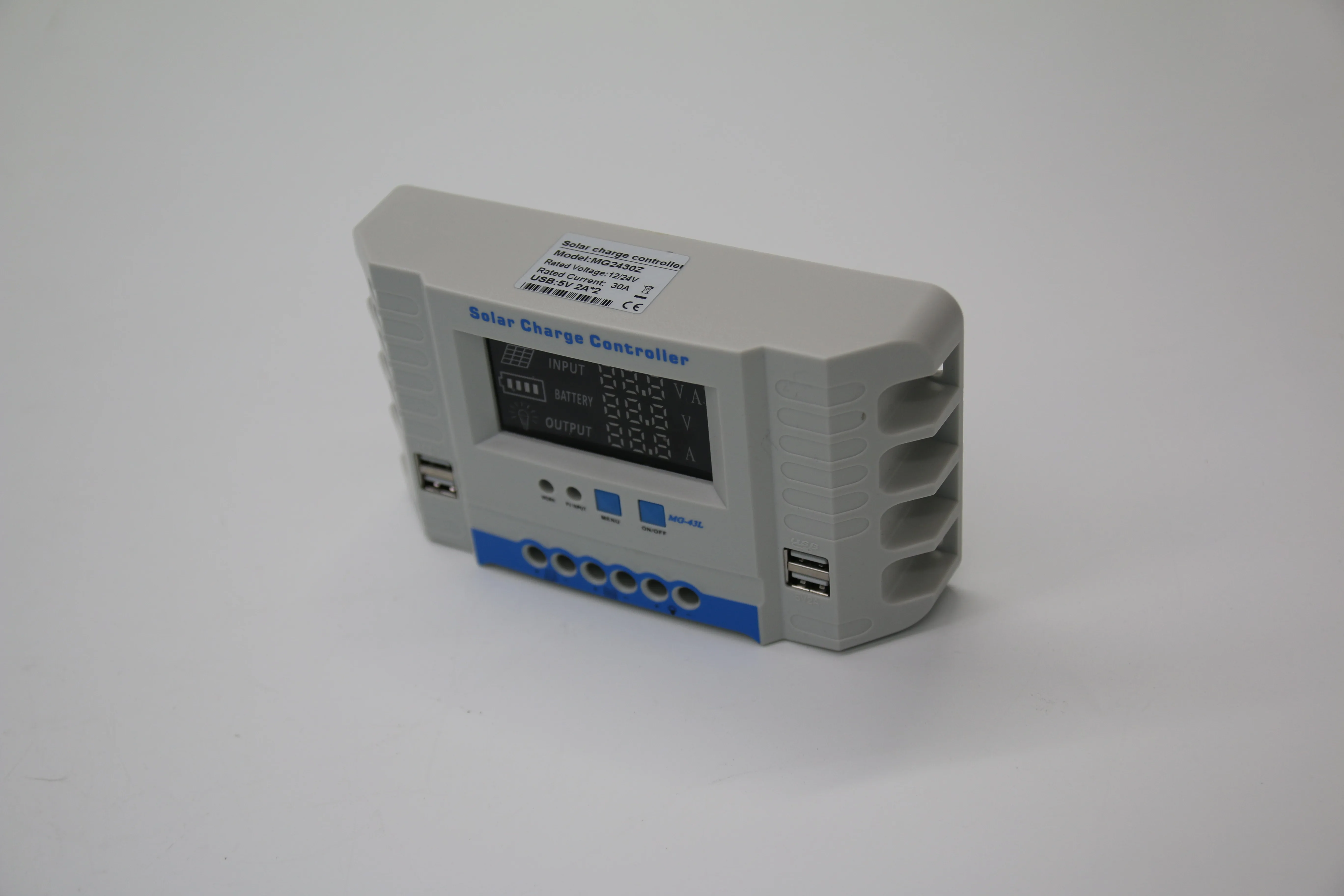 20A 12V 24V to 220V Lithium Off-grid Smart  Pwm Solar Power Regulator