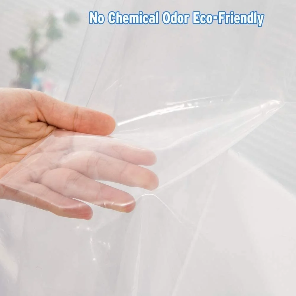 Wholesale sets clear transparent PEVA waterproof custom hotel bathroom shower curtains