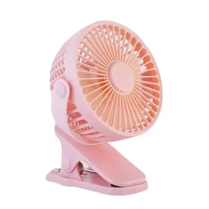 Mini 6 inch Table Fan Clip-on Type Portable Mini Desk Fan 360 Degree Rotation Adjustable Student Dormitory USB Rechargeable