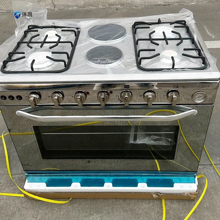 The manufacturer offers attractive prices for 4 gas and 2 electric stove multifunctional ovens