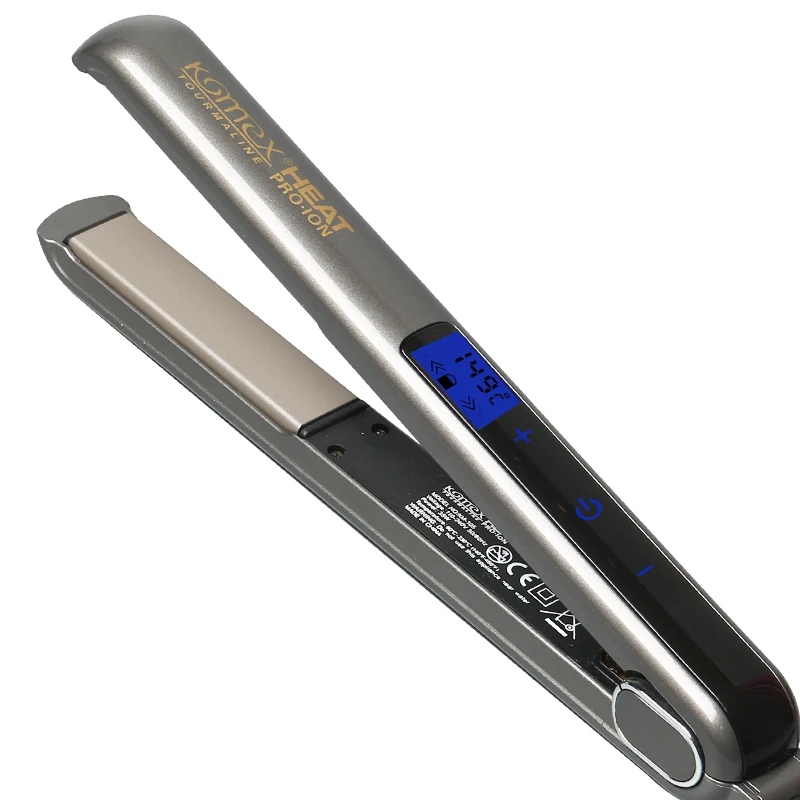 Komex  touch switch hair straightener KM-106 fashion LCD digital display temperature control flat iron