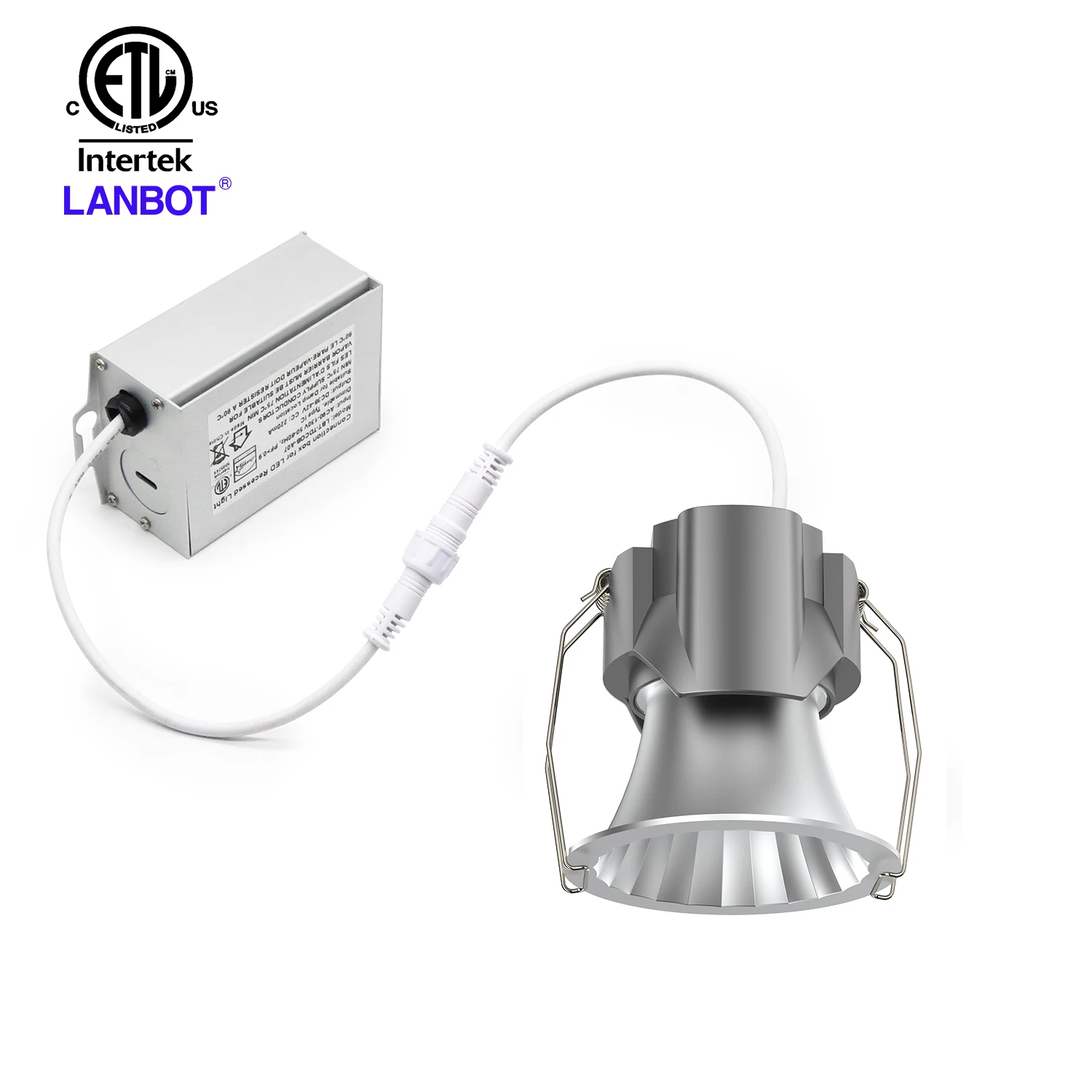 Lanbot ETL водонепроницаемый IP65 для ванной комнаты с регулируемой яркостью светодиодный светильник шарнирный точечный потолок CTC встраиваемый 360 градусов вращающийся Светодиодный