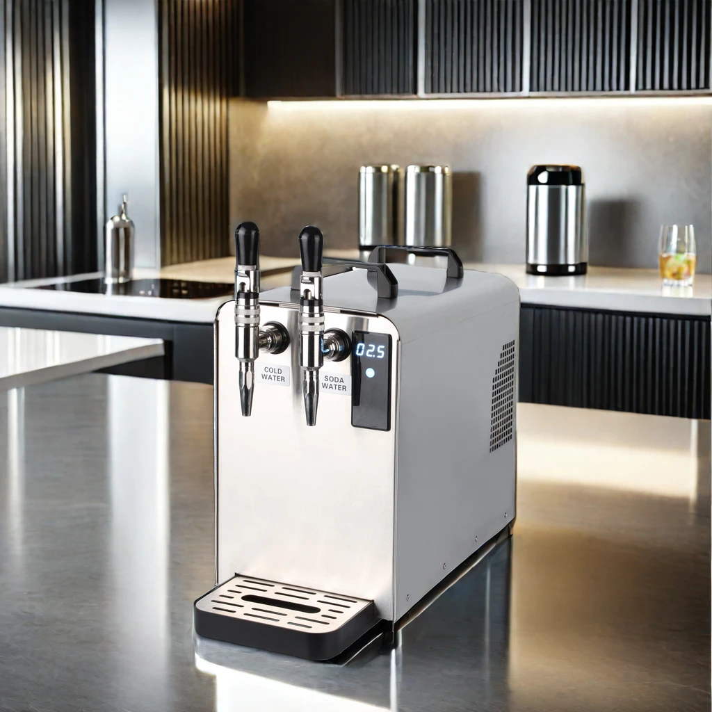 2024 New Design Puretal Commercial Soda and Sparkling Water Maker Stainless Steel