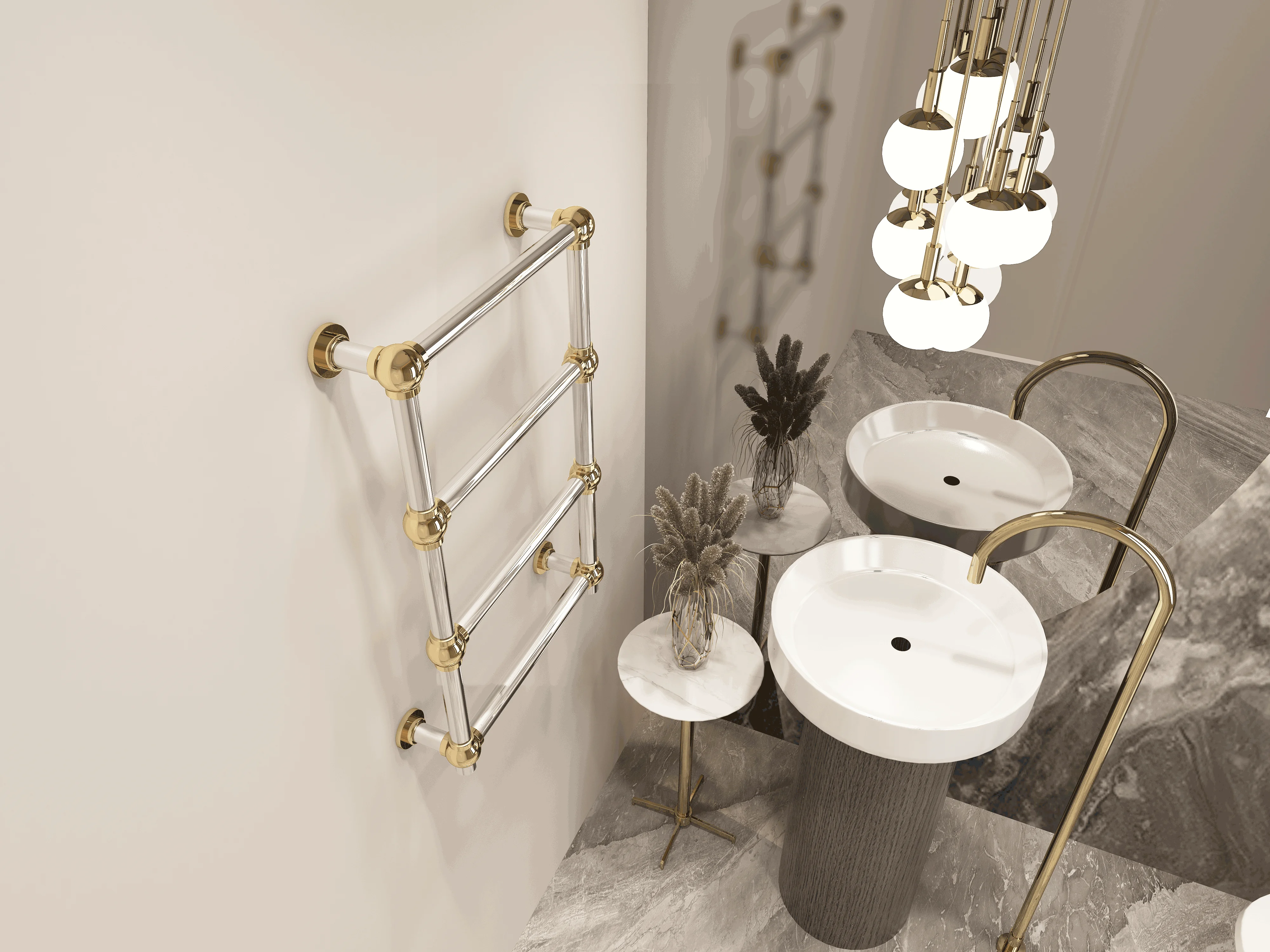 OEM Bathroom Accessories Electric Heated Towel Rack Radiator Towel Warmer