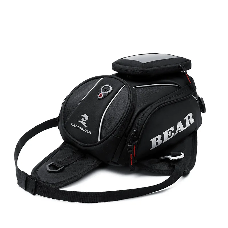 Motor Knight riding motorbike equipment shoulder bag magnet suction bag rain-proof motorcycle navigation fuel tank bag