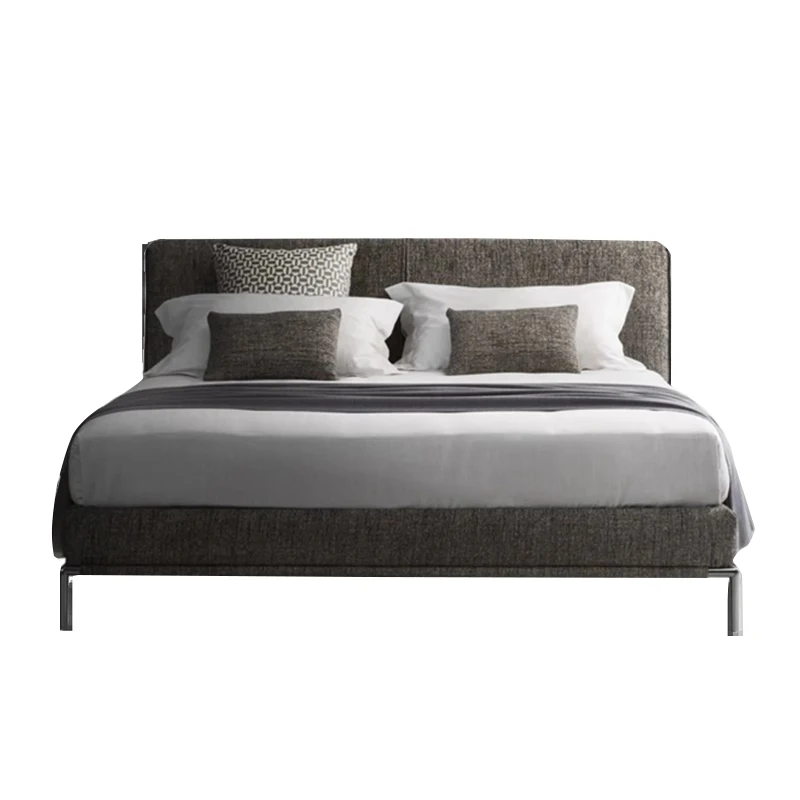 AOMISI CASA Высококачественная роскошная мебель для спальни итальянская минималистская кровать из нордической ткани простая современная двуспальная Размер 1 8 м основная