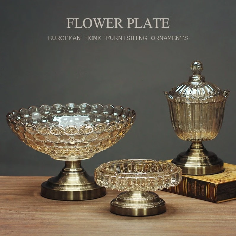 Glass Apothecary Jar With Lids  Wedding Candy Buffet Containers Golden metal stand glass candy jar