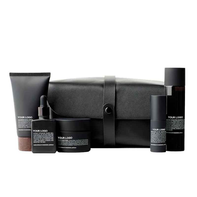 OEM частная марка мужские продукты для ухода за кожей органический Восстанавливающий увлажняющий набор против акне мужчин