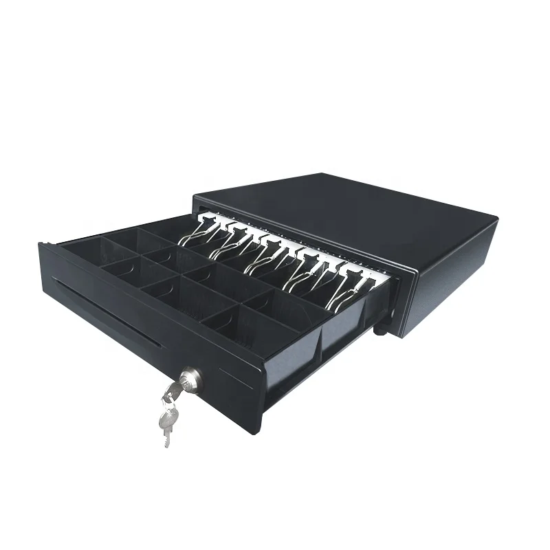 cash register parts cash drawer pos metal cashbox with metal clip