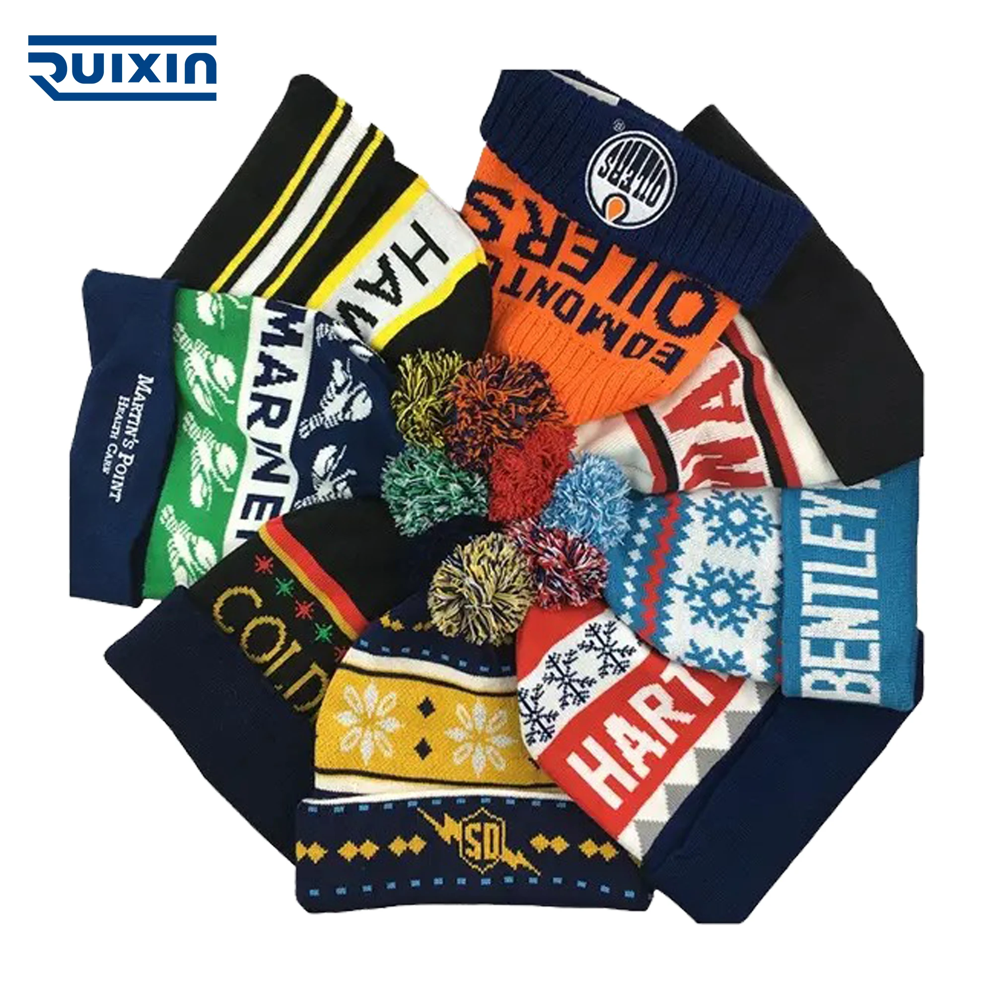 Hotsales  Winter Warm Crochet Men Skull Cap Stretchy Thicken Ski Dome Hat Melon Hip Hop Hats Knitted Beanie