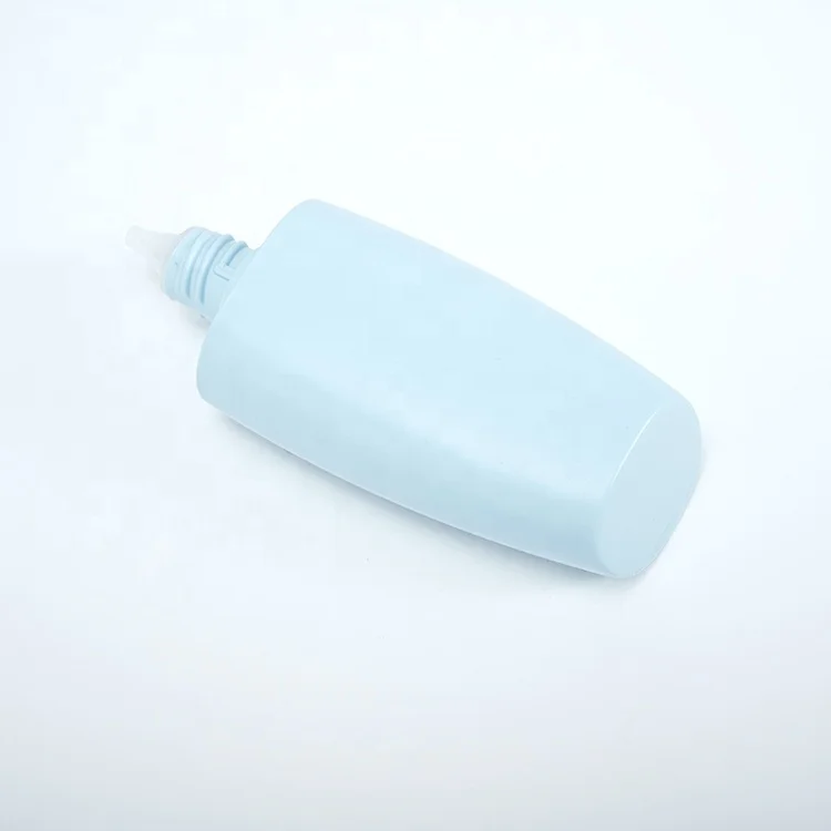 customized 50ml empty blue applicator squeeze bottle luxury sunscreen packaging