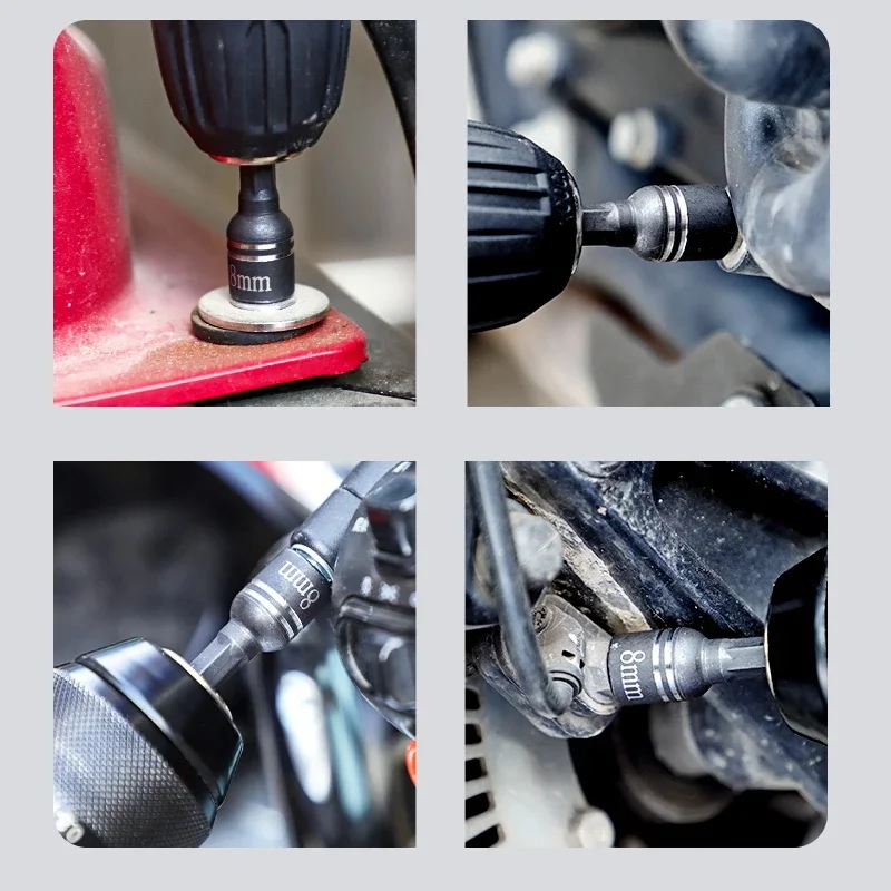 Nut Setters Hex Magnetic 8*48mm Sleeve Adapter Screw Nut Drill Bit screw driver bit power bit