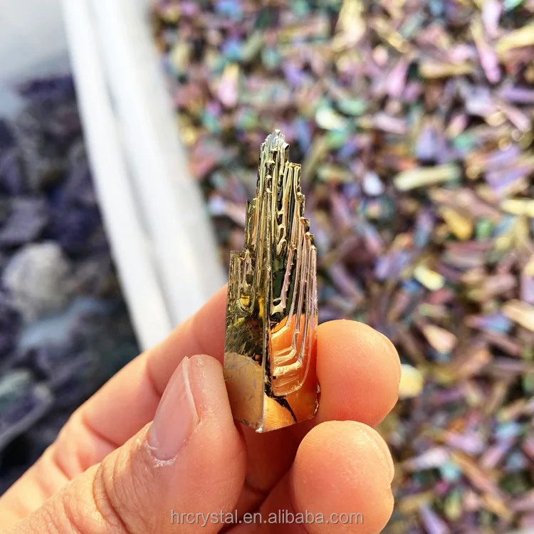 Healing Semi-precious Stone Crafts Bulk Small Bismuth Ore Specimen Gemstone Crystal Mineral