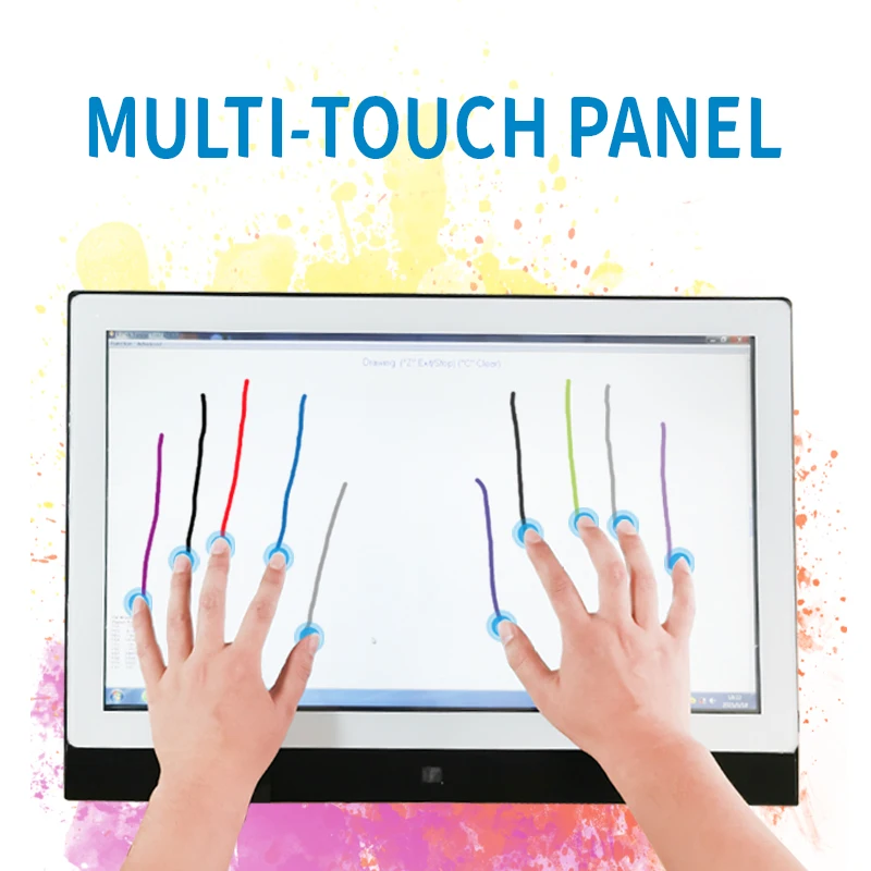 Custom Made 10.1inch Waterproof Usb Capacitive Touch Screen For Canon 5550i Copying Machine