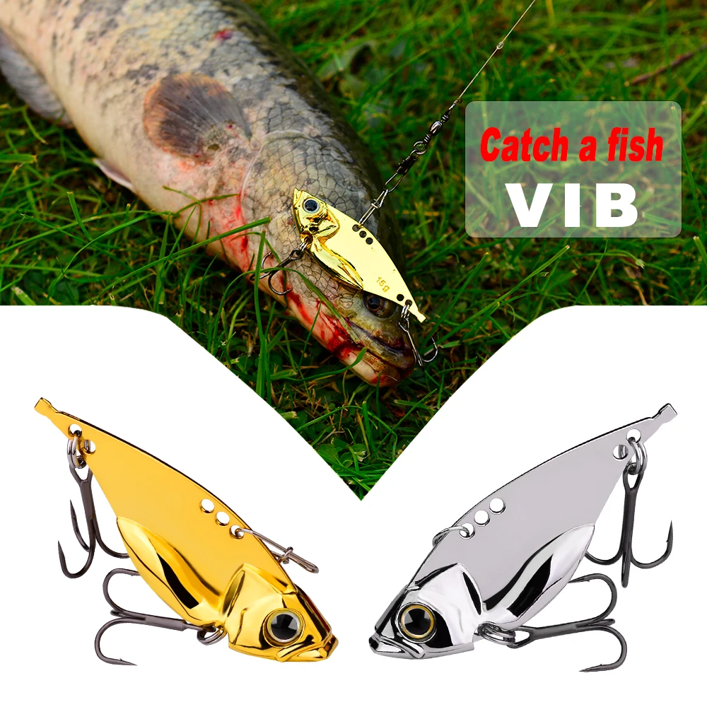 Metal Blade Baits for Bass Fishing Lures Hard Metal VIB Spoons Crankbaits Swimbait for Trout Walleye Crappie Saltwater