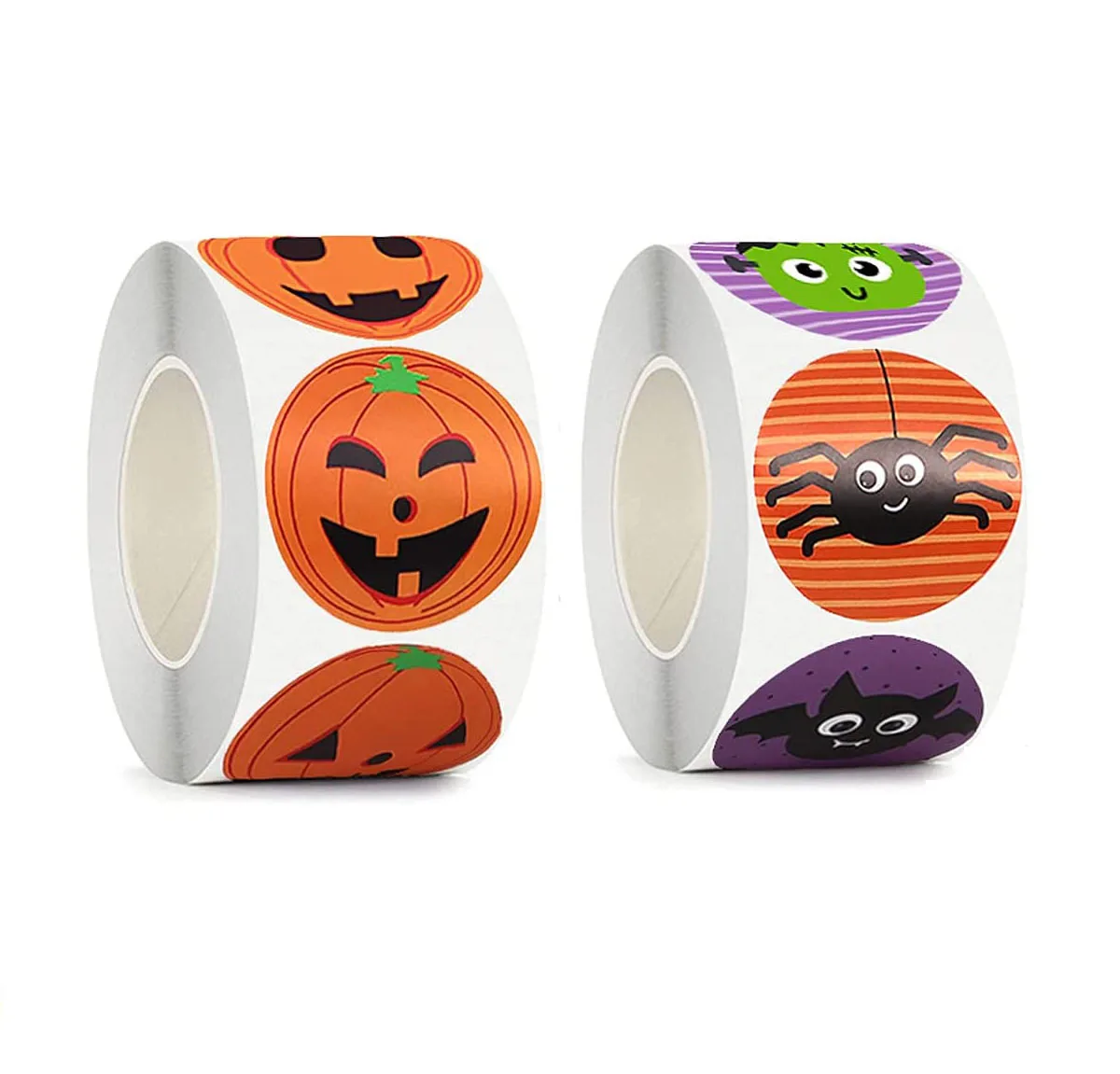 Customized Halloween Stickers Vinyl Waterproof Party Sticker Halloween Pumpkin Stickers for Kids Cute Cartoon Vinyl Decals