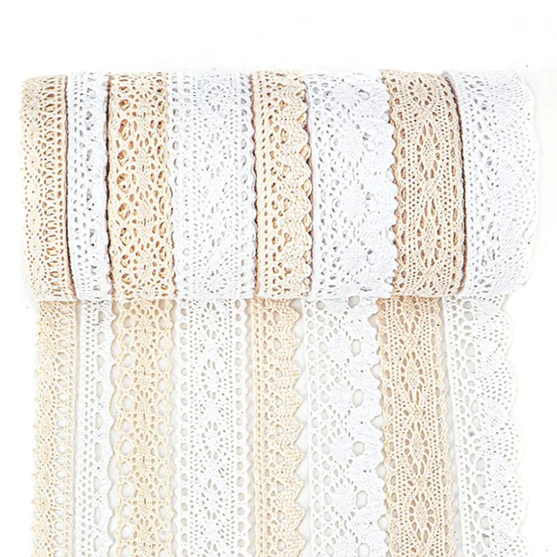 Die Cut Vintage Lace Ribbon Crochet Lace Trim Ribbon for Sewing DIY Ctaft