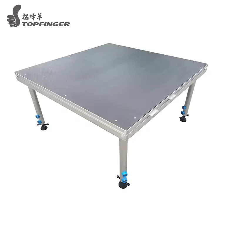 Factory Aluminum Stage Platform Stage Deck Aluminum Outdoor Four Legs Stage Podium For Concert Events Wedding
