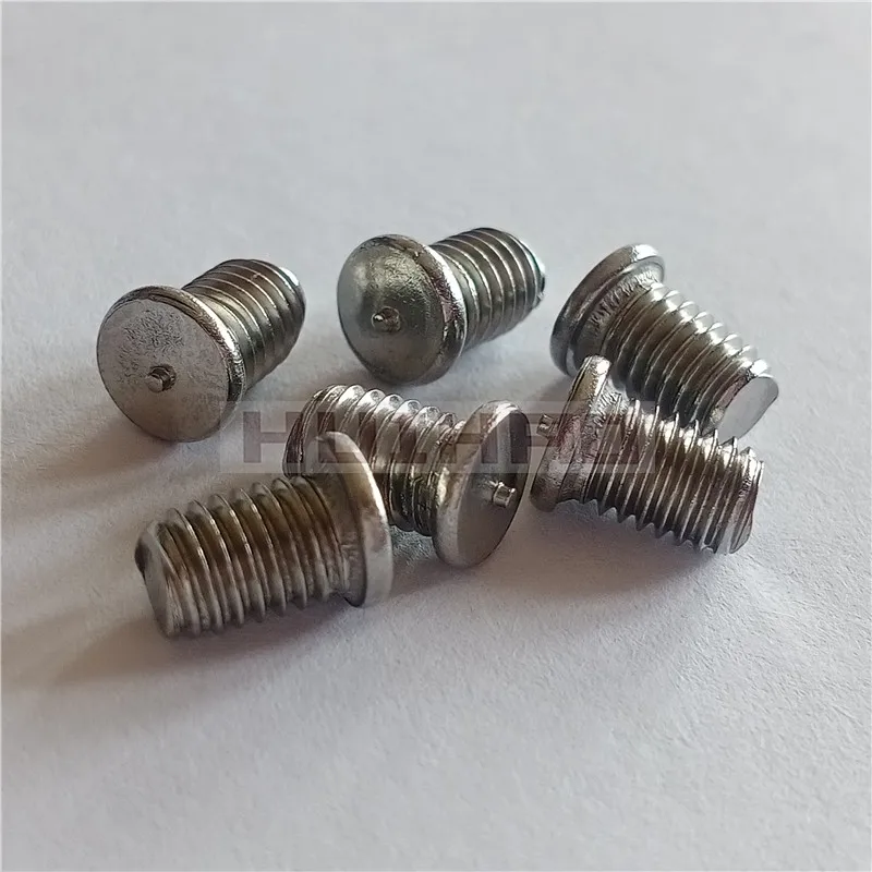 M5x8 Stainless Steel Capacitor Discharge CD Flanged Threaded Metric Weld Studs