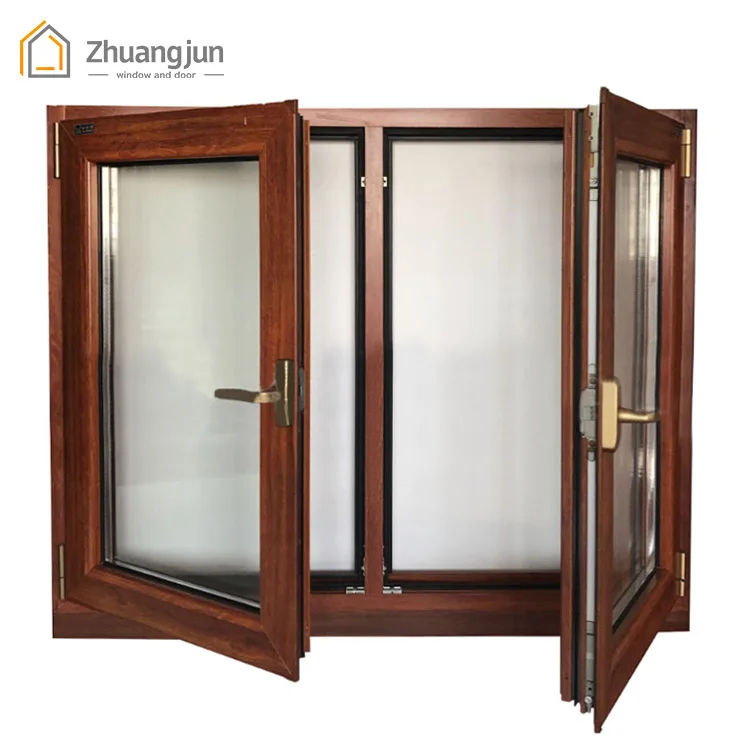 Factor Low Price Double Glass Aluminum Casement Window China 20 Years Quality Guarantee for The Aluminum Window Frame; Vertical