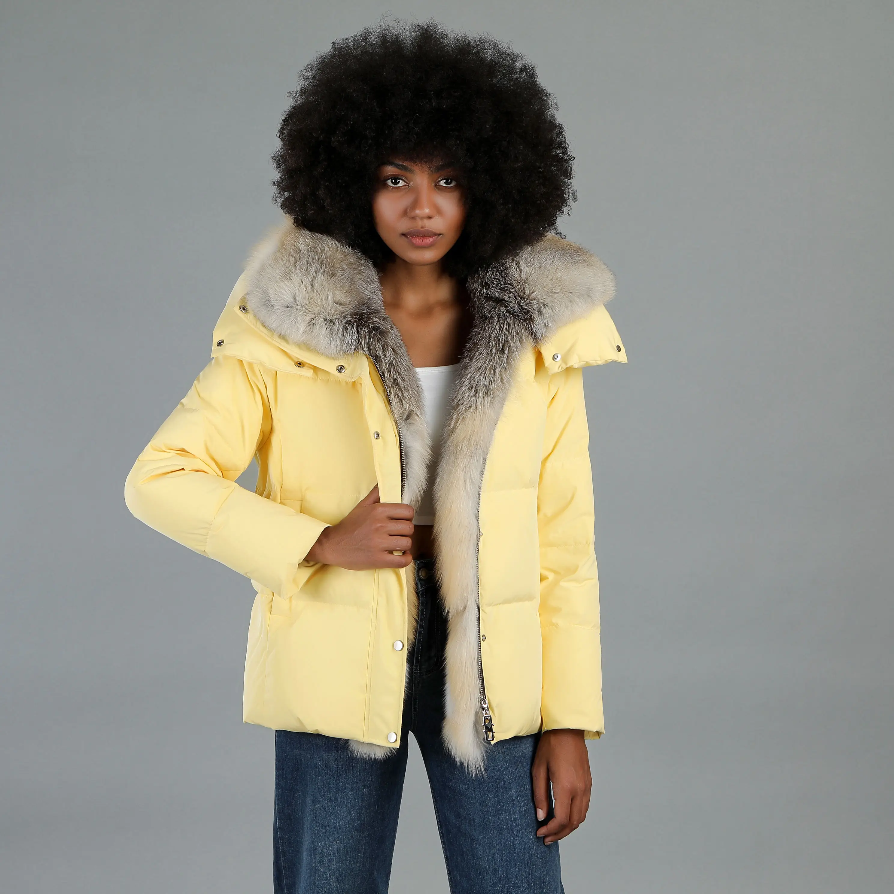 Korea Fashion Women Puffer Bubble Goose Down Ladies Jackets Coats Winter Fashion Women Puff Jackets