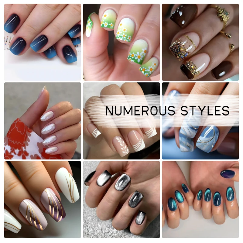 Private Label 24pcs Soft Gel Press On Fake Nails Short Almond Square False Nails Handmade French Gel Press On Nails