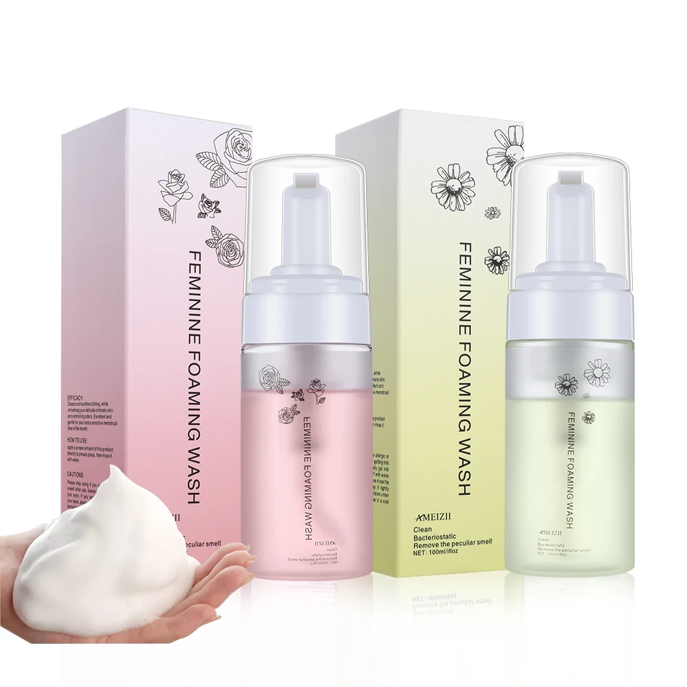 Natural Vegan Espuma Limpiadora Vaginal Wash Private Label Feminine Mousse Cleaner Detox Foam Cleansing Hygiene Product Organic