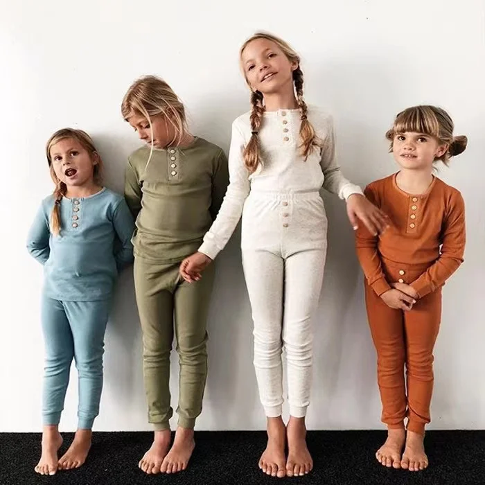 organic cotton baby pajamas bamboo toddler loungewear infants jammies Boys pyjama sleepwear kids set toddlers fall pajamas