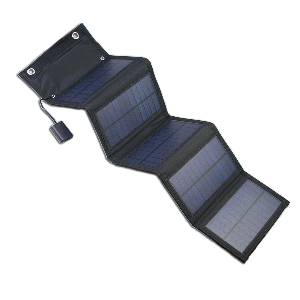Factory Direct Sale 15W hand-held USB foldable solar panel portable mobile phone charger folding solar panel For Camping