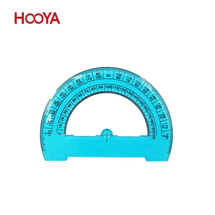0-180 Degree Angle Ruler Plastic Protractor