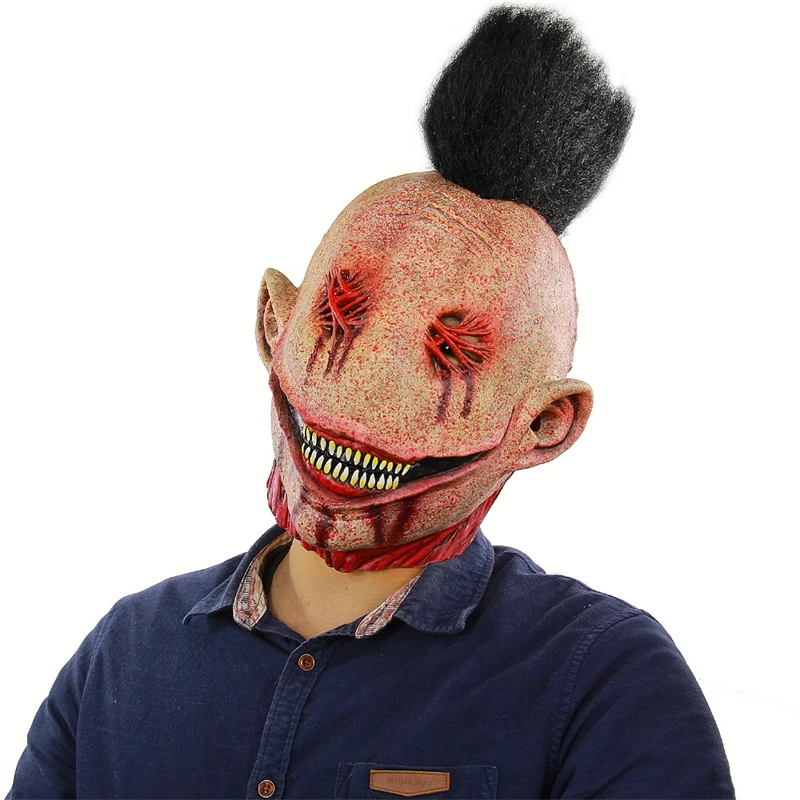 Halloween Creepy Zombie Masks Horrible Adult Full Face Horror Evil Bloody fish Big Slit party wholesale party masks