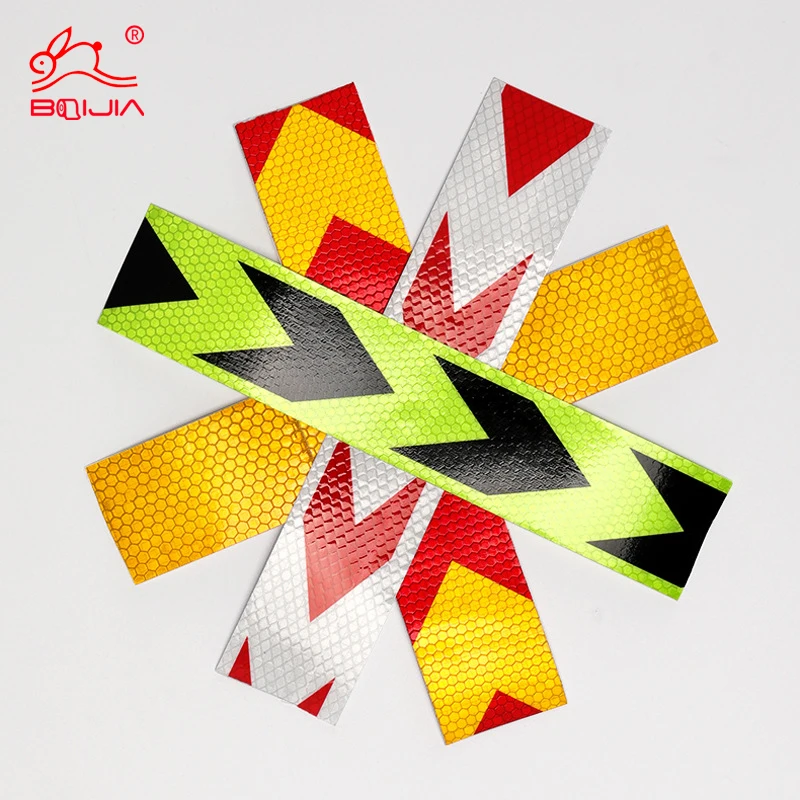 Warning tape red white high viscosity caution electric cable warning tape reflective safety warning conspicuity tape