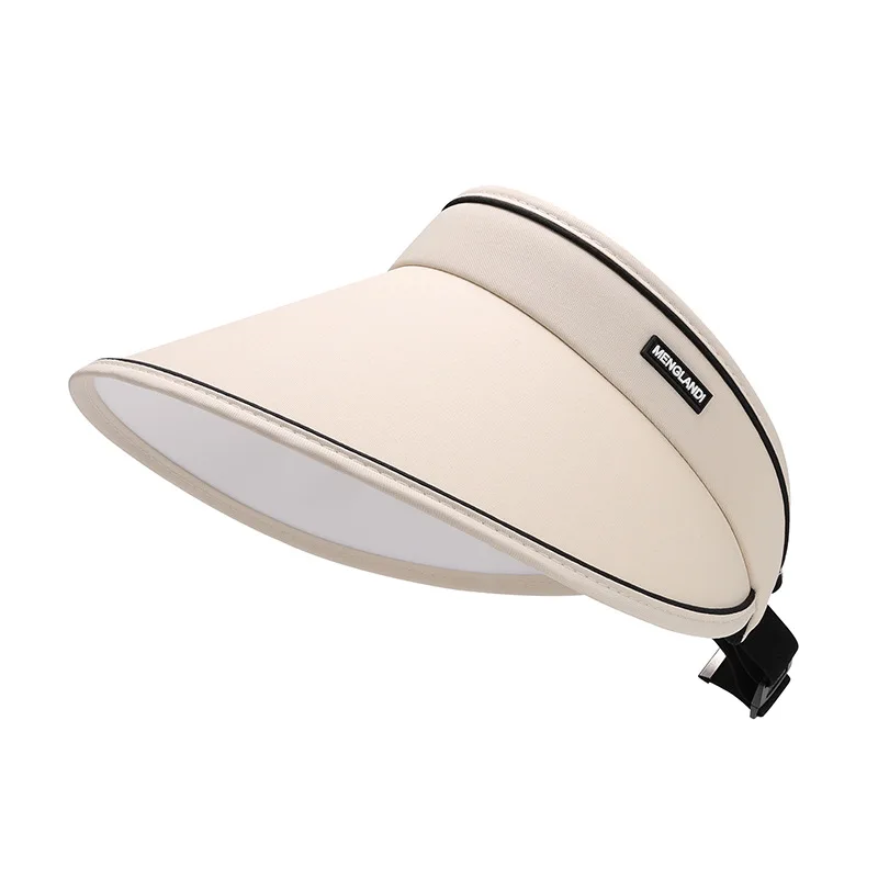 Adults Visor Hat UV Nylon Summer Cap With Adjustable Elastic Headband Shade Hat For Women Beach Visor