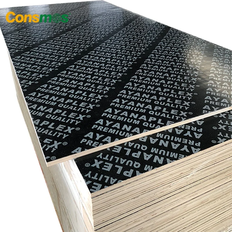 CONSMOS Cheap Price 1220*2440mm 18mm formwork shuttering Black film faced plywood
