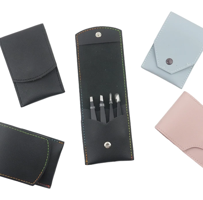 Slanted Eyebrow Tweezers for Beauty China Wholesale Anti Static Black Bag Steel Stainless Packing Cosmetic Tool Color Material