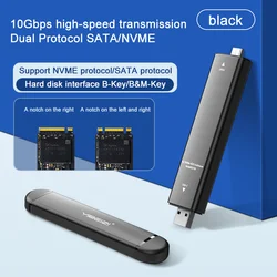 Good quality for ORICO M2L2-NV03C3-GY-EP M.2 NVME + NGFF Solid State Mobile Hard Disk Enclosure (Grey)