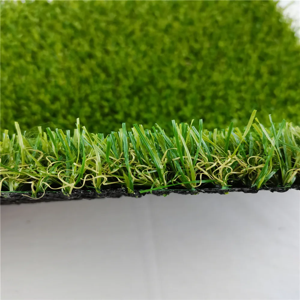 Customized Free Sample 16800 Density 4 Colors Artificial Synthetic Grass Landscaping Lawn
