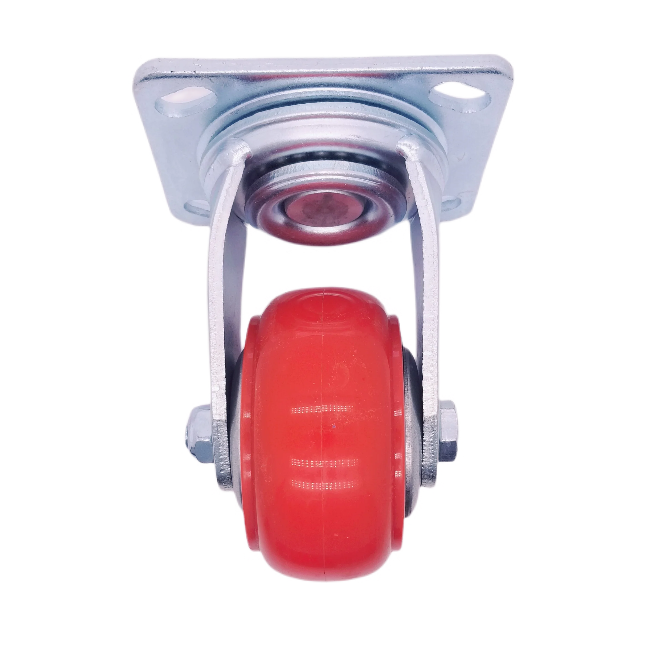 High-inquiry Products Waterproof Plate Swivel 6 Inch Load 350kg PVC PU Medical Cart Heavy Duty Caster