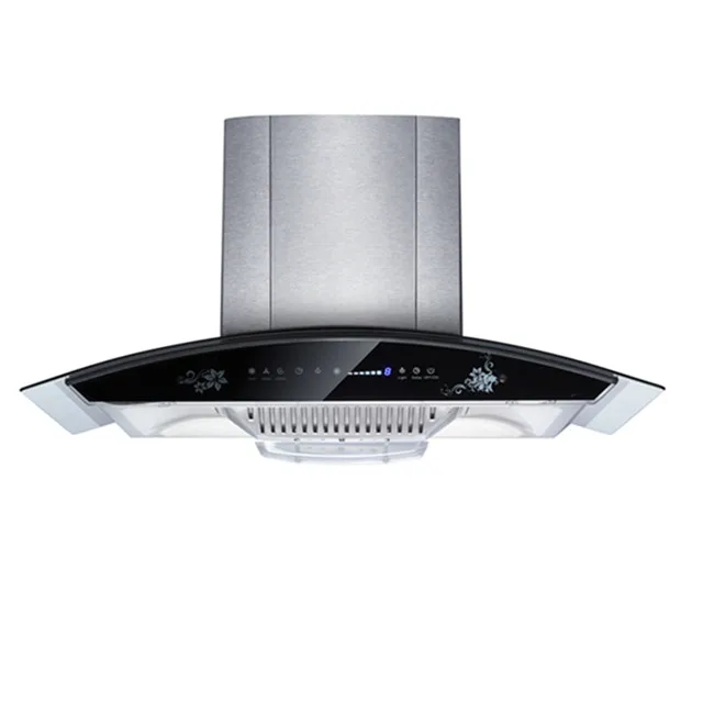 Wall Mounted European Style 90cm Kitchen Island Chimney Hood.