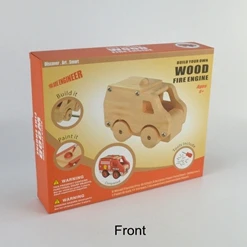 Wooden diy kids build painting toy F1 Racing Car