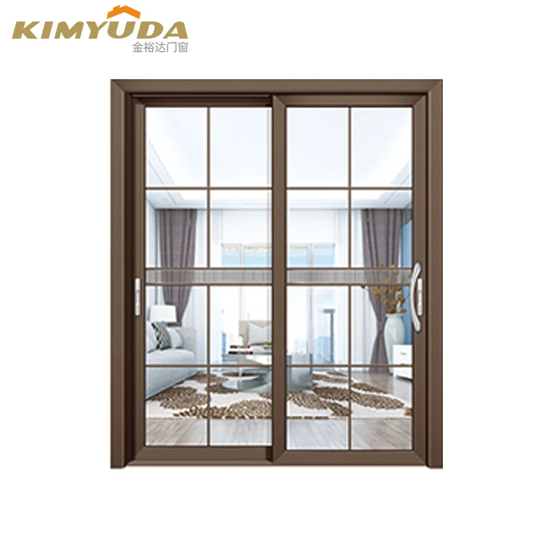 Outdoor Black Japanese Sliding Door Glass Aluminum Prices Double Glazed Sliding Door