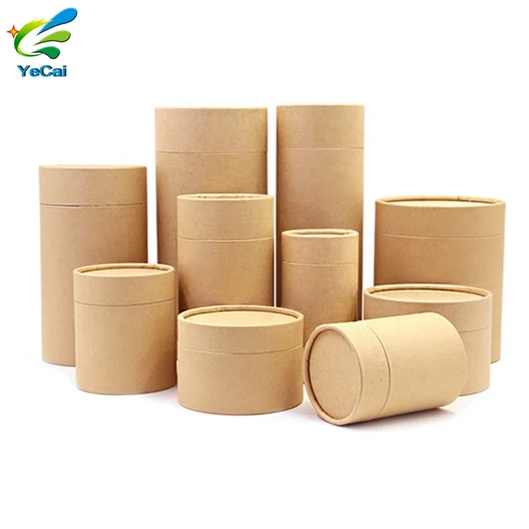 
paper tube manufacturer strong kraft cardboard cylinder box 100% recyclable custom packaging 