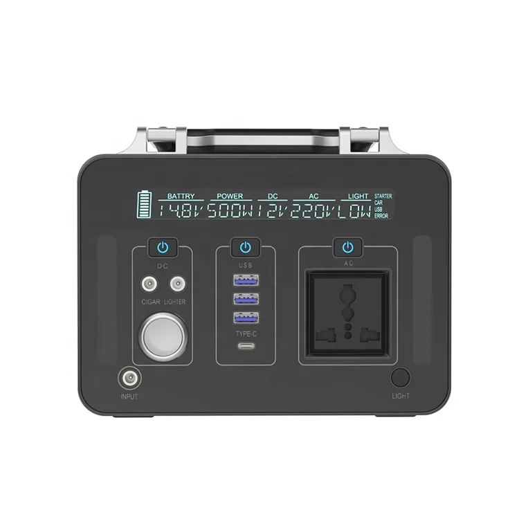 Emergency Backup Battery14.8v 500wh Portable Storage Battery 500w solar generator