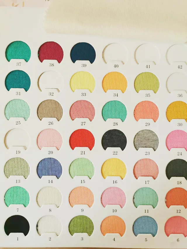 hot sale cotton poly spandex stretch custom rib knit fabric polyester knitted fabric