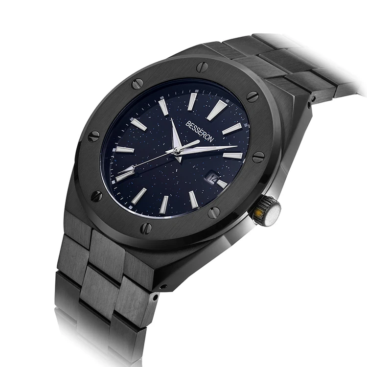 Китайский производитель часов, Роскошные мужские часы, корпус из нержавеющей стали 316L, светящийся OEM бренд, ваши собственные часы, мужские наручные часы