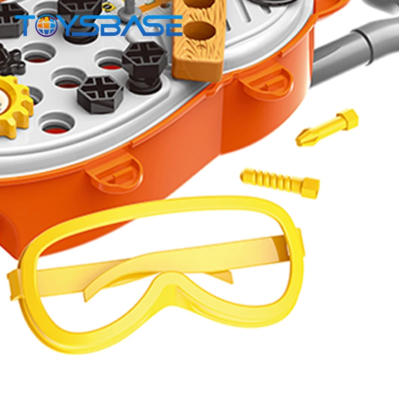 Portable Pretend Plastic Boys Toy Tools Play Set