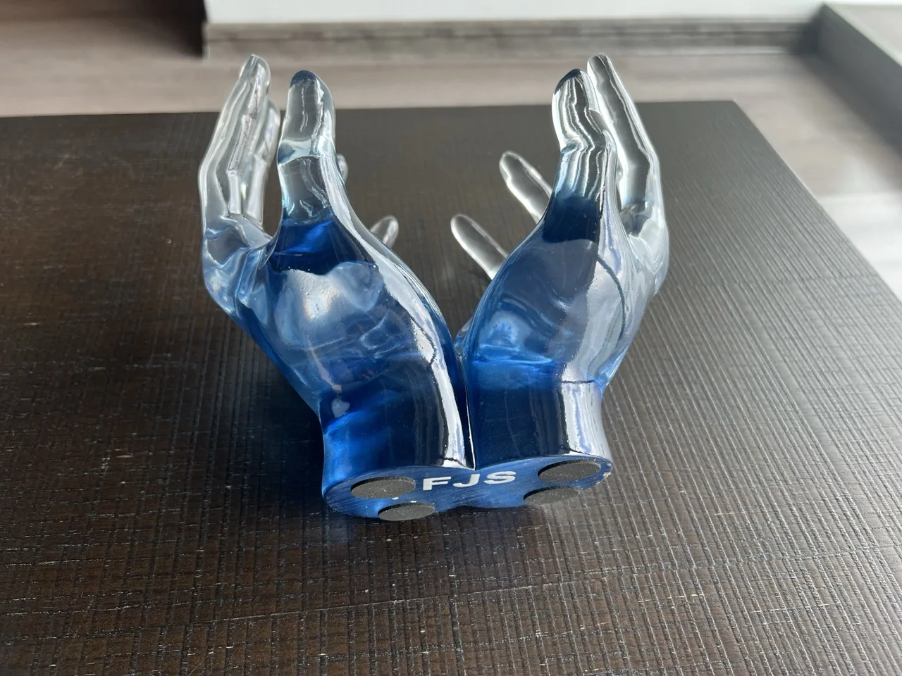FJS Scandinavian Modern Crystal Tabletop Art Deco