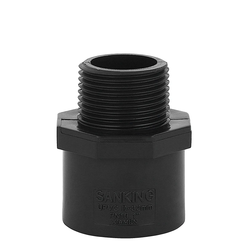 PVC Tee Fittings Plastic Connector for industry Waterer Reducing Tee for Schedule 80 Pipe Piping with 1/2'