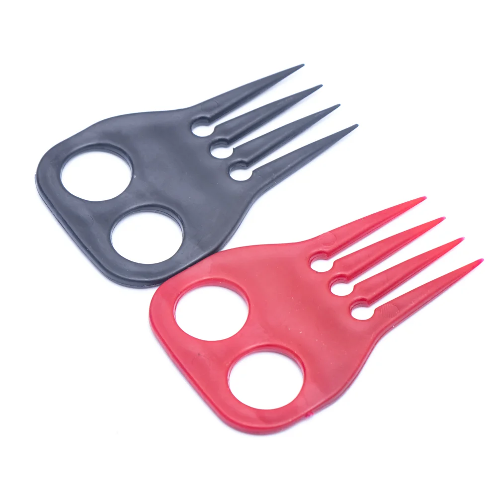 Factory supply Customization Colorful Plastic horse braiding mane and tail comb horse grooming braided aid comb