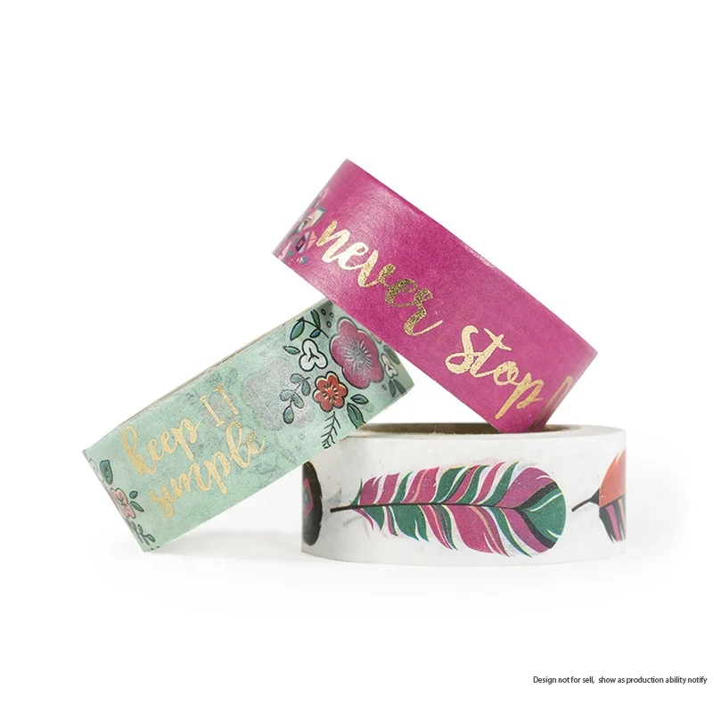 XF Factory Customized Design Waterproof Custom Printed Washi Tape